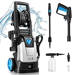 DKIEI Pressure Washers, 2000W, 150 Bar, Power Electric Cleaner For Car, Patio & Garden Furniture, High-Performance Jet Washer With Spray Gun, Quick Turbo Nozzle & High Pressure Hose