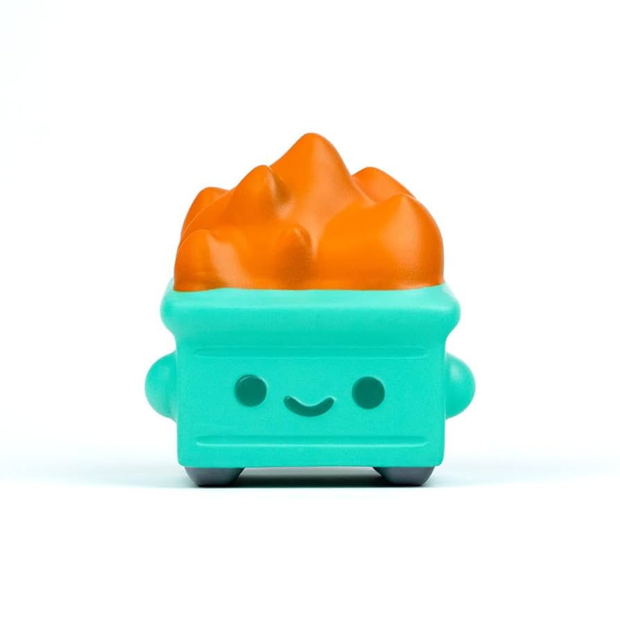 Amazon.com: 100% Soft Dumpster Fire Stress Squishy : Toys