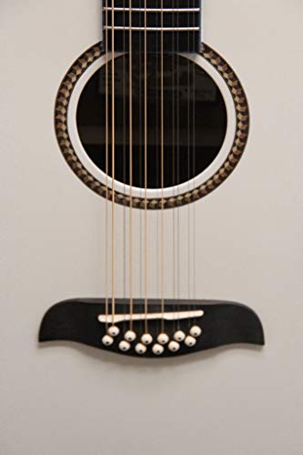 Oscar Schmidt Od312Cewh 12-Strings Acoustic Electric Guitar With Barcus Berry Eq4T Preamp System - White #TOP3