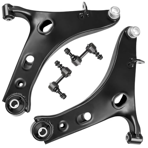 Image of Detroit Axle - Front Lower Control Arms Kit for 2014-2018 Subaru Forester 2015 2016 2017, 2 Lower Control Arms w /Ball Joints Assembly, 2 Sway Bar End Links Replacement