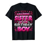 Photo Gallery sorella del compleanno ragazzo corrispondente family sister party maglietta Photo Gallery sorella del compleanno ragazzo corrispondente family sister party maglietta