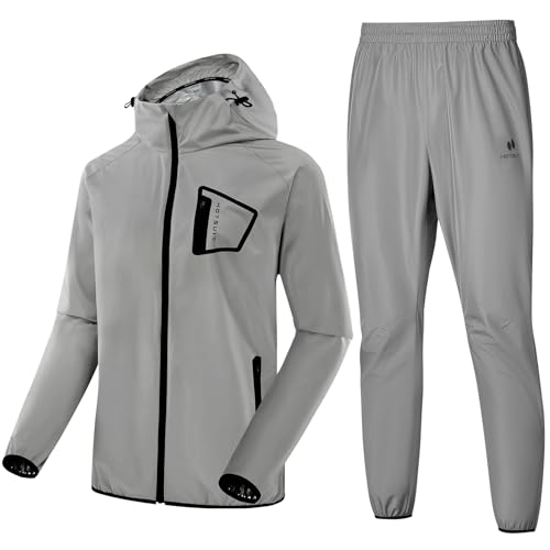HOTSUIT Sauna Suit Men Non Rip Boxing Sweat Suits Exercise Workout Jacket Pants