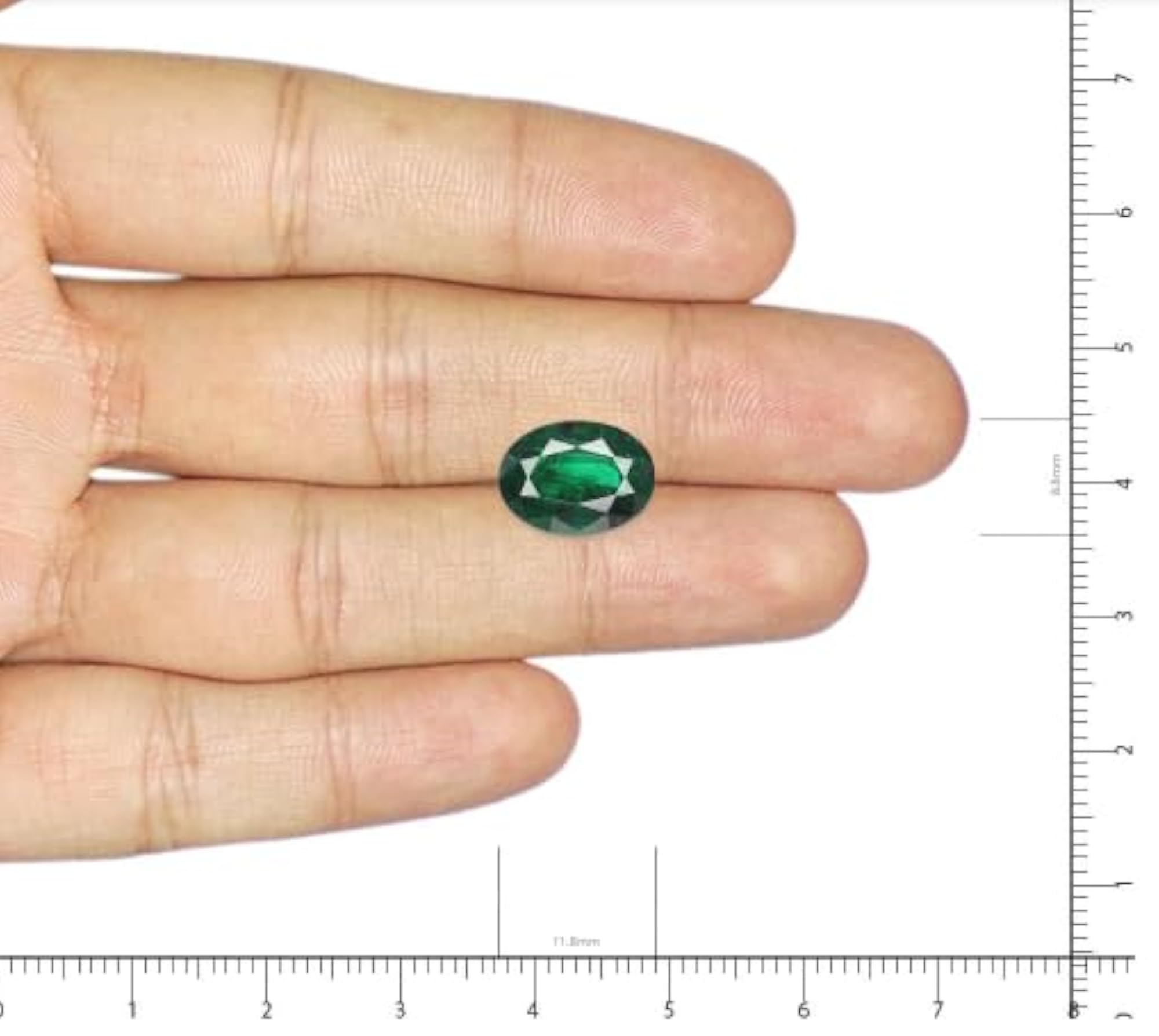 Certified Chitamani Stone Emerald 5 Carat Panna Ratna Gemstone