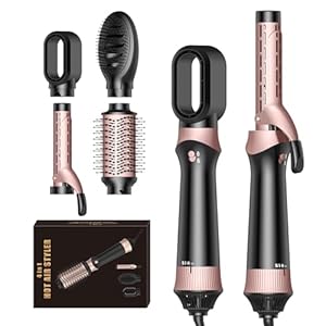 4 in 1 Magic Styler Air Styler Hair Dryer Brush Hair Stylers for Women Blow Dryer Brush for Hair Styling, Air Stylers for Women, Multi Stylers with Air Curler Volumizer Round Brush Blow Dryer