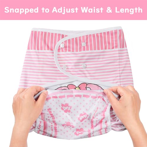 Image of Littleforbig Washable Adjustable Reusable Waterproof Cloth Adult Diaper Wrap Cover - Baby Usagi Pattern S
