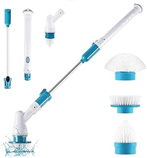 XLO Electric Cleaning Brush Oscillating Cleaning Tool 360 Cordless Rechargeable Power Bathroom Cleaner for Bathroom Household Tub Tile Floor Wall and Kitchen Cleaning