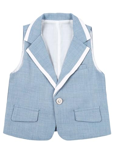 Boys Formal Suit Vest Sleeveless Blazer Jacket Top Formal Dress Wedding Boy Outfits3