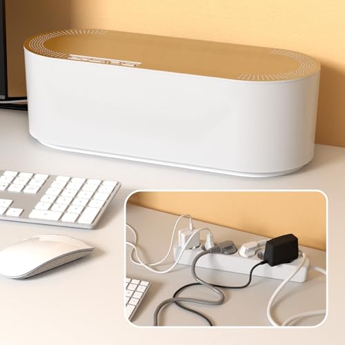 D-Line Kabelbox, Steckdosenleiste verstecken, Kabelmanagement für Schreibtische, TV-Kabel organisieren… – Ansicht 4