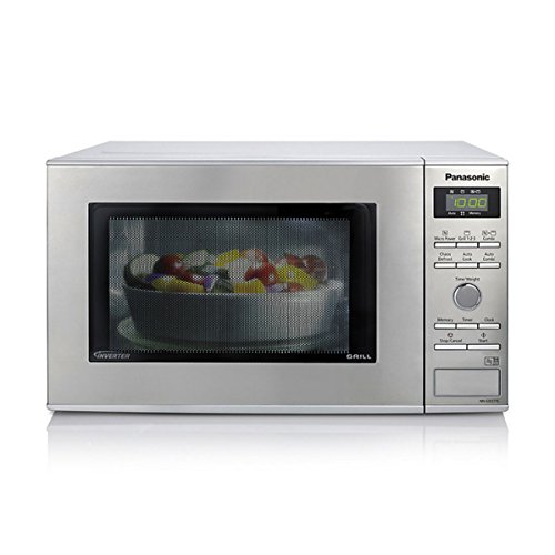 Panasonic NN-GD37HSBPQ Inverter Microwave Oven with Grill, Glass Turntable, 23L, 1000W, 13 Auto...