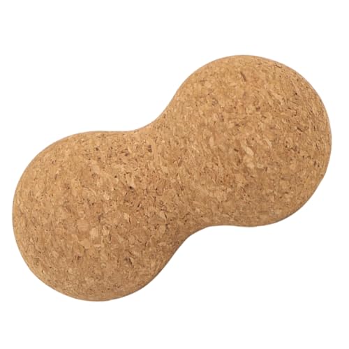 PACKOVE pelota de yoga de corcho pelota masajeadora de pies masajeadores de espalda pelota de masaje multiusos bola de masaje de cuello pelota de masaje de yoga bola rodante Light Brown