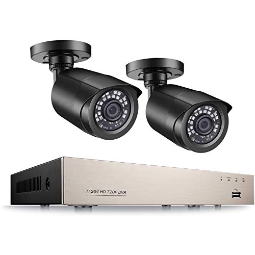 CCTV 1080P Kabelgebunden Überwachungsset 8CH 1080N 4-in-1 HDMI DVR Mit 2 Außen 2.0MP 1080P Video Überwachungskamera System 20M IR Nachtsicht,