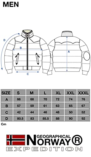 Geographical Norway Abramovitch Herren Steppjacke, warm & leicht, Winterjacke Herren, Outdoor, (Schwarz XL)