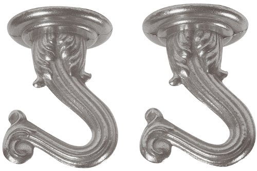 WESTINGHOUSE LIGHTING CORP 70444 1-1/2 Pewter Swag Hook, 2-Pack, No Size, No Color