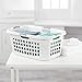 Sterilite 6 Pack Plastic Laundry Basket Clothes Hamper, 2 Bushel, Ultra, White