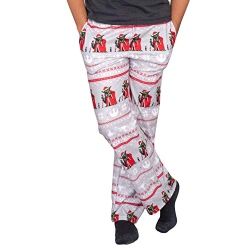 Star Wars Yoda Logo Christmas Grey Lounge Pants4