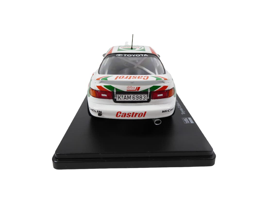 OPO 10 Voiture Miniature reproduite à l'échelle 1/24 Compatible pour Toyota CELICA Turbo St 185 - Auriol - Rallye Sanremo 1994 - RVQ08