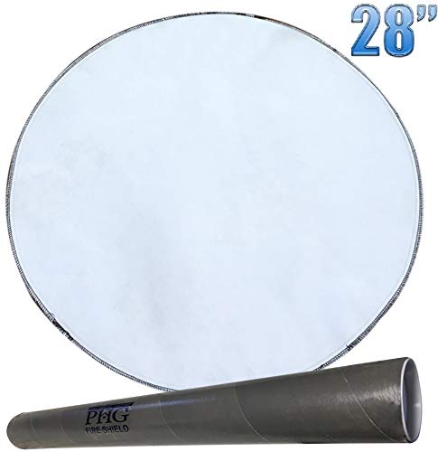 Fireproof Mat, Fire Pit Mat: ( 28") Pad Deck Protector, Burn Barrel, Fire