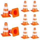 jojofuny Mini Traffic Cones and Road Street Signs Toys Educational Construction Traffic Barricade Set for Kids Interactive Cognitive Toy for Early Safety Learning and Pretend Play