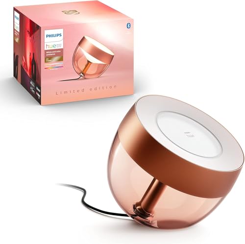 Philips Hue Iris �X�}�[�g�e�[�u�������v �� - �z���C�g�ƃJ���[�A���r�A���X LED �F���ς�郉�C�g - 1�p�b�N - Hue�A�v���ŃR���g���[�� - Alexa�AGoogle�A�V�X�^���g�AApple Homekit�Ή�
