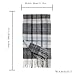 WAMSOFT Wool Winter Plaid Scarf for Men Tartan Women Fashion Thick Scarf Soft Warm Checkered Striped Classic Scarves