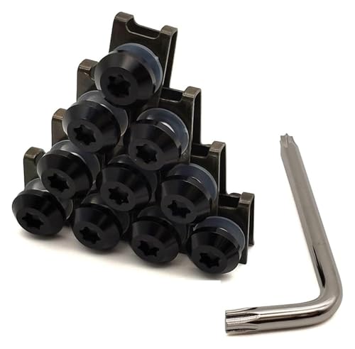 Für Yamaha YZ125 YZ250F YZ450F YZ250X YZ250FX YZ450FX Verkleidungsschrauben Karosseriefedermuttern Bolzen Karosserieschrauben Clips Set(Black- Silver)