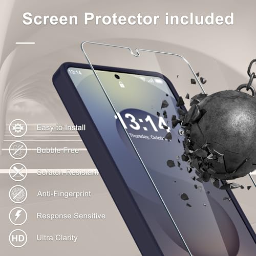 Image of for Samsung Galaxy S26+ Plus Case, Matte Magnetic Phone Cover, Deep Purple | Fit for MagSafe, Screen Protector included, Shockproof Military Grade Protection, Translucent Frosted Back