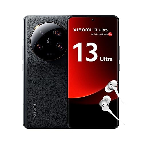 Xiaomi 13 Ultra - Smartphone de 12+512GB, Pantalla de 6,73' AMOLED WQHD+ 120Hz, Snapdragon 8 Gen 2, Cámara Cuádruple Leica, Carga Turbo de 90W, 5000mAh, Negro (Versión ES + 3 años de garantía)