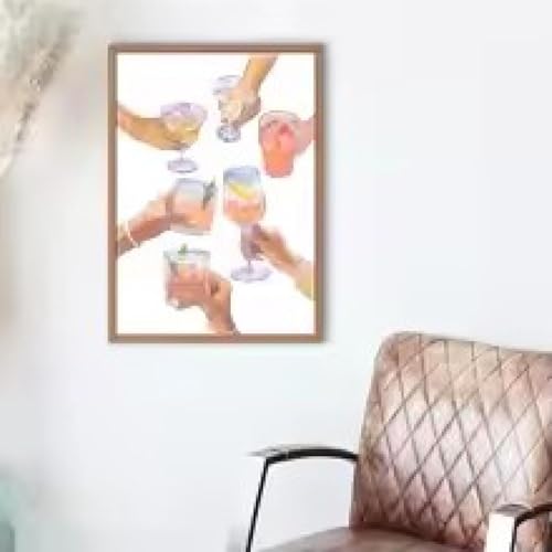 Affiches de boissons rétro XINBAO toile 60x90cm de bar