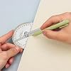 180 Degree Spin Angle Finder Protractor Multifunctiona Stainless Steel Workman Round Head Measuring Ruler