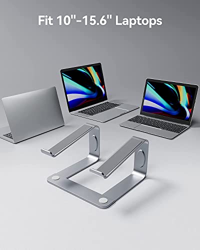Loryergo Laptop Stand, Ergonomic Laptop Riser Laptop Stand For Desk, Notebook Computer Stand Holder Compatible With Most 10-15.6” Laptops, Silver #TOP3