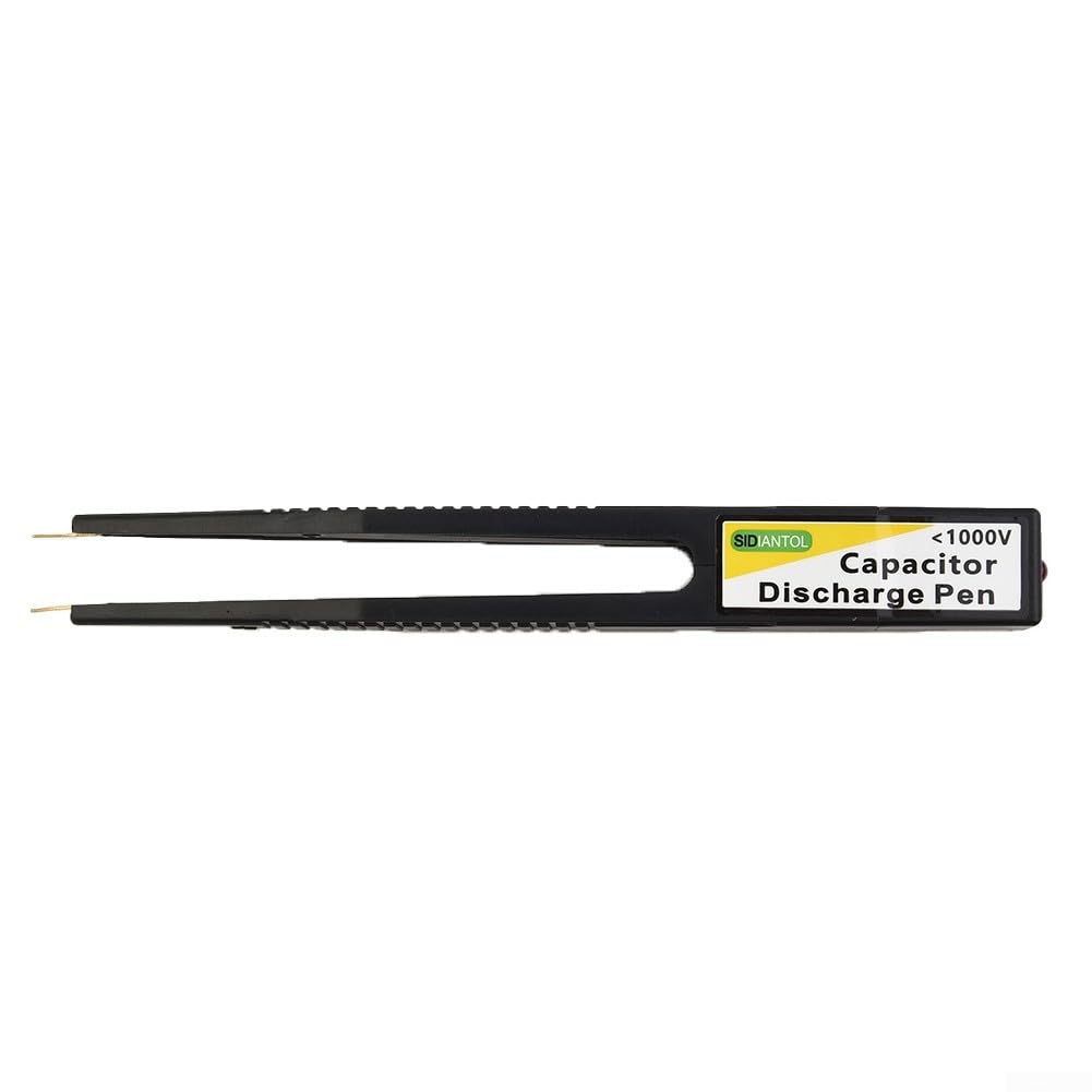 Capacitor Discharge Pen Tool with Adjustable Elastic Probe and Dual LED Indicators for AC 8-380V DC 12-540V Circuit Testing and Electr