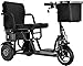 Składany elektryczny skuter inwalidzki 3-kołowy lekki przenośny skuter podróżny - wsparcie 280 funtów waga tylko 58 funtów dalekiego zasięgu (18,6 mili)