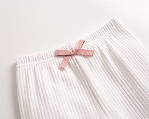 Baby Girl Legging Basic Ribbed Sweater Legging Spring Footless Knit Tights Little Girls Dress Bottom Top Pants3