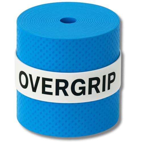 Kit 6 Overgrips Para Raquete Tênis e Beach Tennis Alta Aderência, Fácil Aplicação, Conforto na Pegada, Secagem Rápida e Excelente Custo-Benefício KOALAECOM® (Azul)