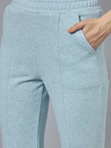 Image of 98 Degree North Women Flared Fleece Track Pants-GL1315-ALMOND
