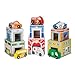 Melissa & Doug Nesting and Sorting Blocks 6 Buildings 6 Wooden Vehicles