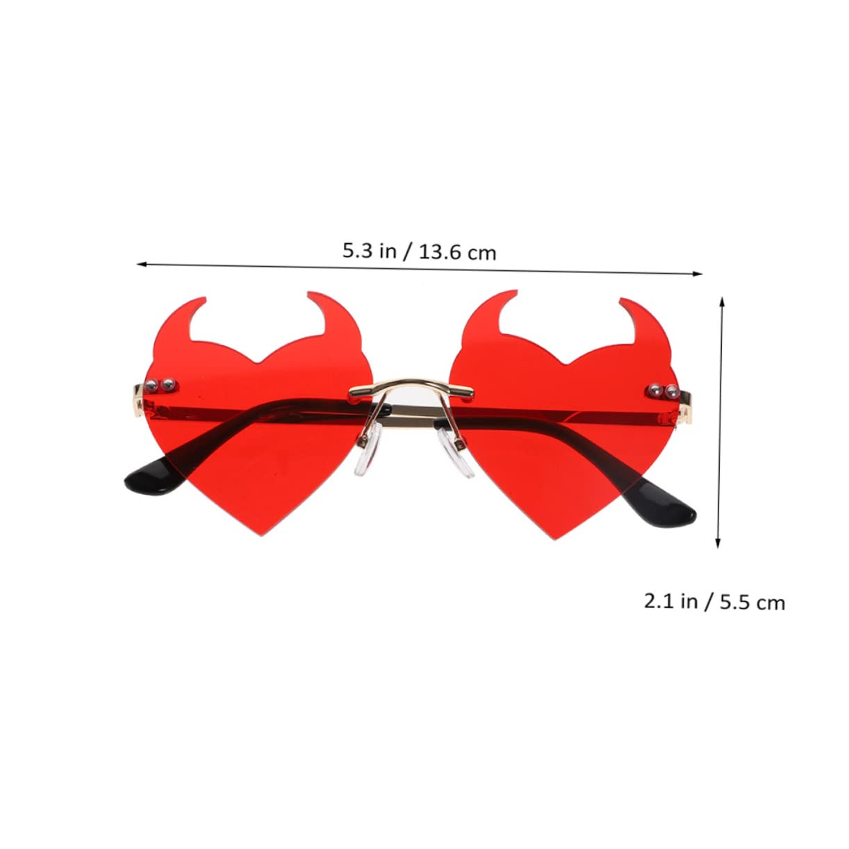 BESTYASH Occhiali Da Sole A Forma Di Cuore Occhiali Da Sole Da Donna Festa Heart Shaped Sunglasses Heart Sunglasses Occhiali Da Sole A Cuore Da Donna Occhiali Estivi Pc