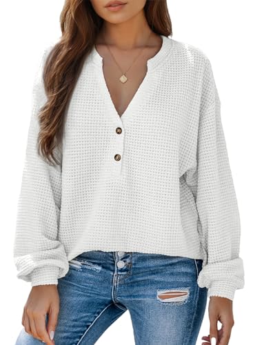 Dokotoo Button Up Tops for Women Trendy Fashion...