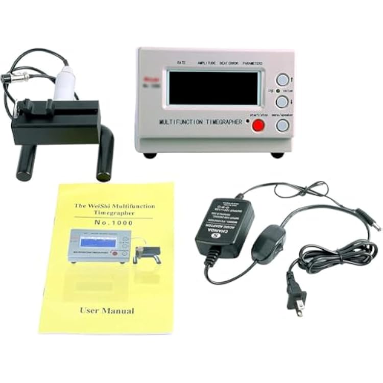 Mechanical Watch Timing Tester, Mechanical Watch Calibration Tool with 6 Test Items and 6 Adjustable Measurement Directions, 360 Swing Capabilities, Fast and Accurate, for Watch Shop