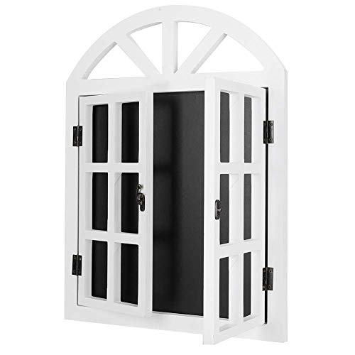 Persianas de Madera Tablero de Mensajes Pizarra Rústica Ventana en Pared Tablero de Mensajes Decoración para el Hogar Café Bar Tienda