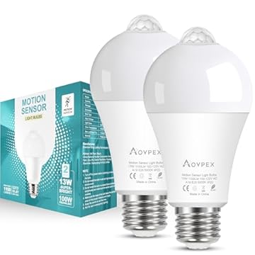motion detector lights bulbs