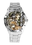 【Design】: Diese Uhr ist sehr ordentlich. Sowohl Männer als auch Frauen können sie tragen. Das Ziffernblatt ist besonders klar, gut dimensioniert, ohne aufdringliche Verzierungen oder ausgefallene Merkmale.
