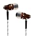 Symphonized NRG Premium Genuine Wood In-ear Noise-isolating Headphones with Mic (Zebra)