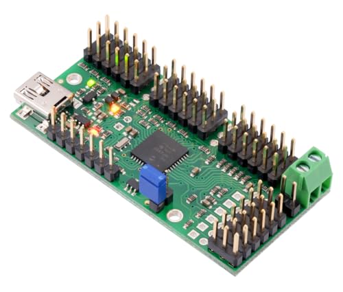 1356 24-Channel USB Servo Controller - 64μs to 4080μs Pulse Range, 0.25μs Resolution, Scriptable Control for Robotics & Animatronics (Assembled Version)