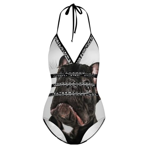Maillot de bain bouledogue noir solution confort pour masquer les complexes - 4