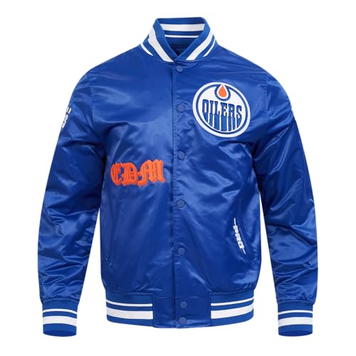 Image of Pro Standard Mens NHL Old English Satin Jacket