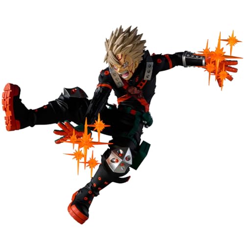 YLQANONG Bakugo Figures MHA Anime Figure Statues Midoriya Izuku Todoroki Shouto Toga Himiko Anime Action Figurine 16CM
