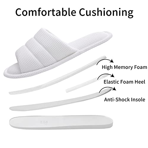 Image of shevalues Summer House Slippers for Women Men Breathable Waffle Indoor Slippers Slip-on Open Toe Home Shoes