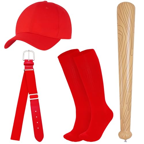 Dxhycc 4 Pieces Baseball Costume Set Include Baseball Cap