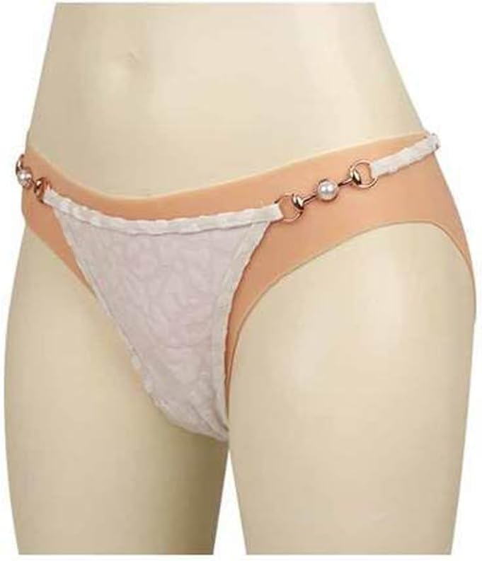 Crossdresser Silicone Panties Fake Butt Padded Control Triangle Pants Can Pee and Inserted for Man or Women Cosplay